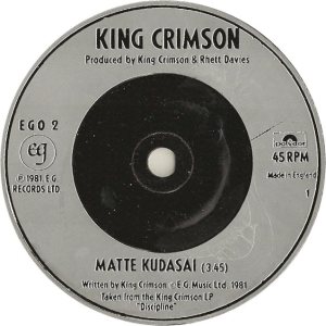 King Crimson - Matte Kudasai cover art
