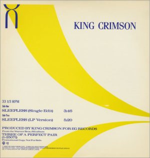 King Crimson - Sleepless cover art