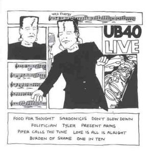 UB40 - Live cover art