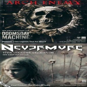 Arch Enemy / Nevermore - Doomsday Machine / This Godless Endeavor cover art