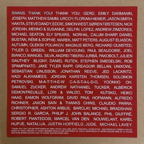 Swans - Swans Thank You! cover art