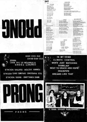 Prong - Demo '86 cover art Prong - Demo '86 cover art