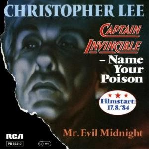 Christopher Lee - Captain Invincible - Name Your Poison cover art