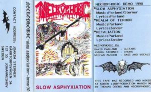 Necrophobic - Slow Asphyxiation cover art