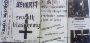 Beherit - Seventh Blasphemy cover art