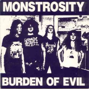 Monstrosity - Burden of Evil cover art