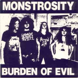 Monstrosity - Burden of Evil cover art Monstrosity - Burden of Evil cover art