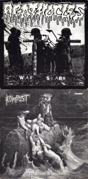 Agathocles / Kompost - War Scars / Dethrone Christ cover art