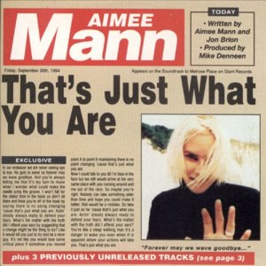 Aimee Mann - That's Just What You Are cover art