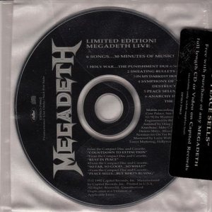 Megadeth - Limited Edition! Megadeth Live cover art