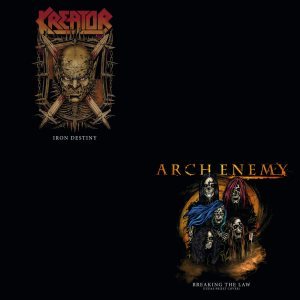 Arch Enemy / Kreator - Breaking the Law / Iron Destiny cover art