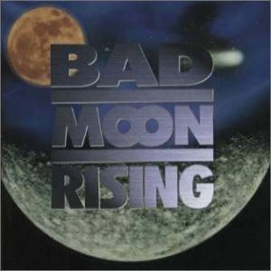 Bad Moon Rising - Flames on the Moon cover art Bad Moon Rising - Flames on the Moon cover art