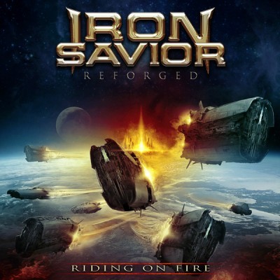 Iron Savior - Reforged - Riding on Fire cover art