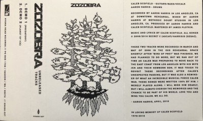Zozobra - Unreleased Tracks cover art