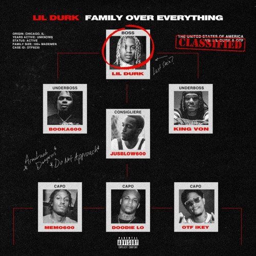 Lil Durk - Family over Everything cover art