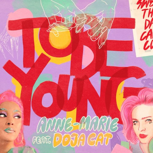 Anne-Marie / Doja Cat - To Be Young cover art