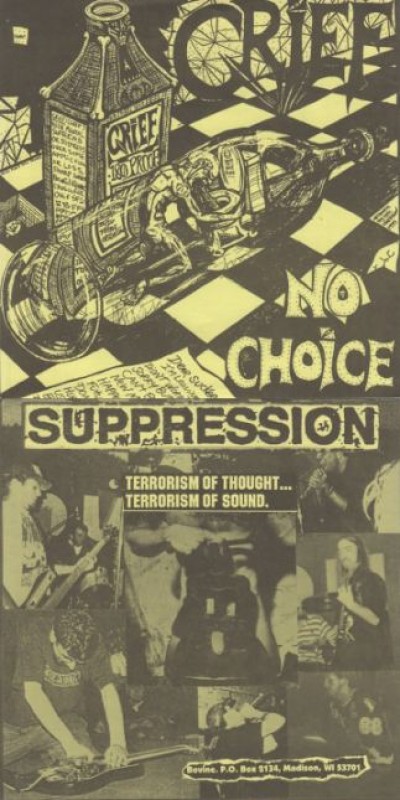Grief / Suppression - No Choice / Terrorism of Thought... Terrorism of Sound. cover art