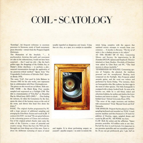 Coil - Scatology cover art Coil - Scatology cover art