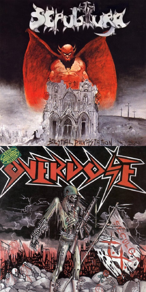 Sepultura / Overdose - Bestial Devastation / Século XX cover art Sepultura / Overdose - Bestial Devastation / Século XX cover art