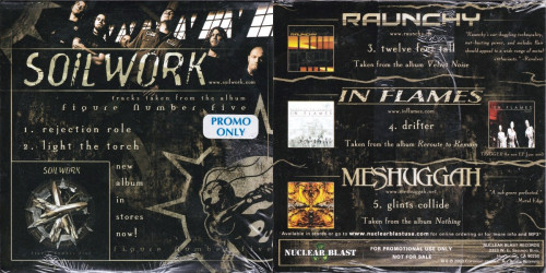 Soilwork / Raunchy / In Flames / Meshuggah - Figure Number Five cover art