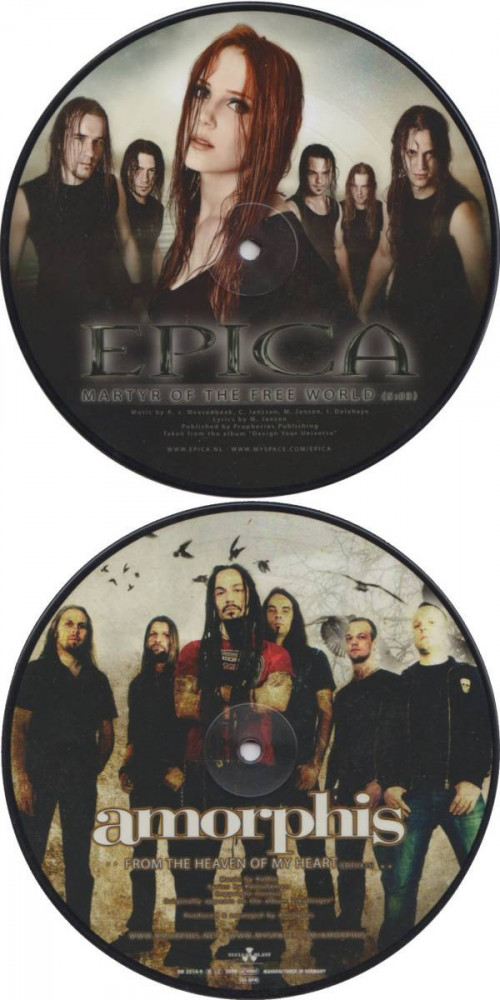 Amorphis / Epica - Martyr of the Free Word / From the Heaven of My Heart cover art