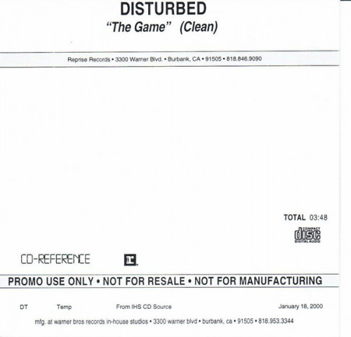 Disturbed - The Game cover art