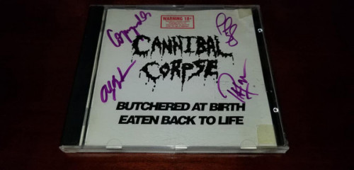Cannibal Corpse - Butchered at Birth / Eaten Back to Life cover art