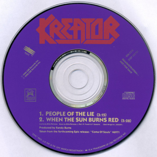 Kreator - People of the Lie cover art