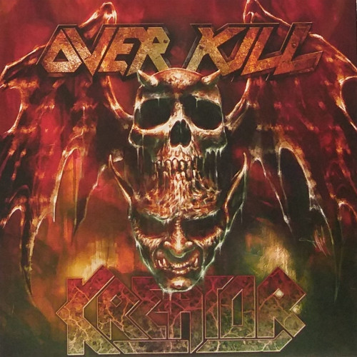 Overkill / Kreator - Man in Black / Warrior Heart cover art Overkill / Kreator - Man in Black / Warrior Heart cover art