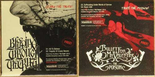 Bleeding Through / Bullet for My Valentine - The Truth / The Poison cover art
