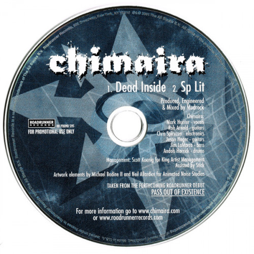 Chimaira - Pass Out of Existence Promo cover art Chimaira - Pass Out of Existence Promo cover art