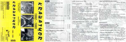 Krabathor - 1992-1995 cover art