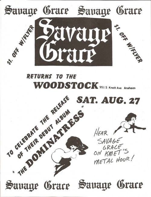Savage Grace - Demo 1982 cover art