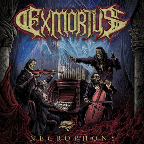 Exmortus - Necrophony cover art Exmortus - Necrophony cover art