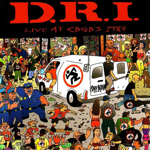 D.R.I. - Live at CBGB's 1984 cover art