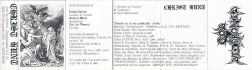 God Dethroned - Christ Hunt cover art