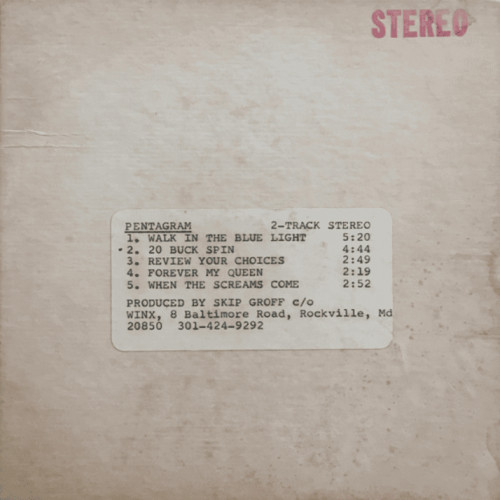 Pentagram - Bias Recordings Studio cover art