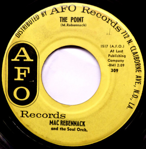 Mac Rebennack and The Soul Orch. - The Point / One Naughty Flat cover art Mac Rebennack and The Soul Orch. - The Point / One Naughty Flat cover art