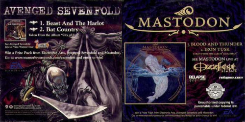 Avenged Sevenfold / Mastodon - Avenged Sevenfold / Mastodon cover art