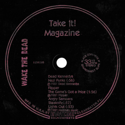 Dead Kennedys / Flipper / Angry Samoans - Wake the Dead cover art