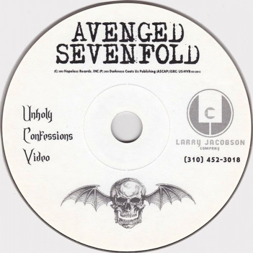 Avenged Sevenfold - Unholy Confessions cover art Avenged Sevenfold - Unholy Confessions cover art
