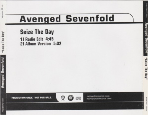 Avenged Sevenfold - Seize the Day cover art Avenged Sevenfold - Seize the Day cover art
