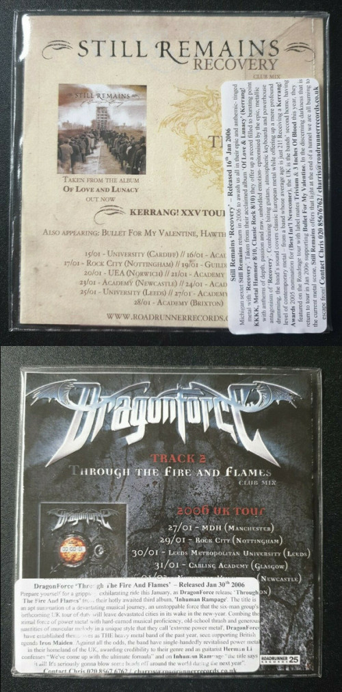 Still Remains / DragonForce - Roadrunner Records 25 cover art Still Remains / DragonForce - Roadrunner Records 25 cover art