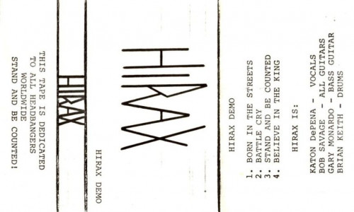 Hirax - Demo cover art Hirax - Demo cover art