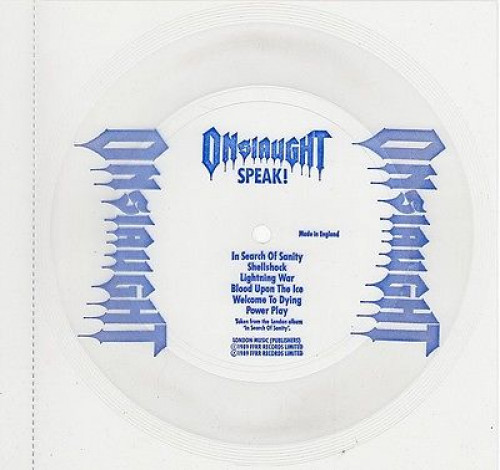 Onslaught - Speak! cover art Onslaught - Speak! cover art