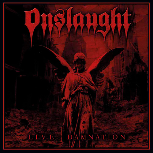 Onslaught - Live Damnation cover art Onslaught - Live Damnation cover art