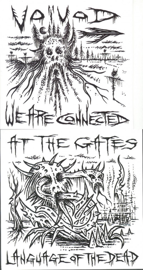 Voivod / At the Gates - We Are Connected / Language of the Dead cover art Voivod / At the Gates - We Are Connected / Language of the Dead cover art