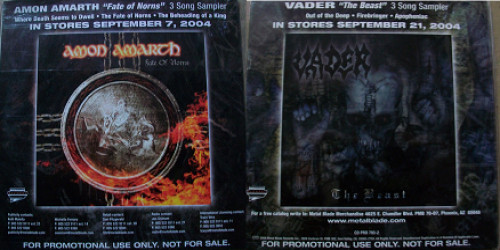 Amon Amarth / Vader - Fate of Norns / The Beast cover art Amon Amarth / Vader - Fate of Norns / The Beast cover art