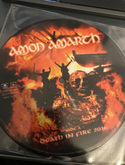Amon Amarth - Death in Fire 2016 cover art Amon Amarth - Death in Fire 2016 cover art