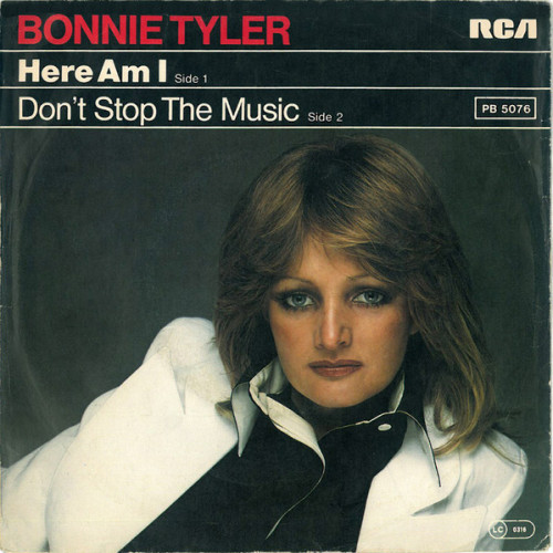 Bonnie Tyler - Here Am I / Don't Stop the Music cover art